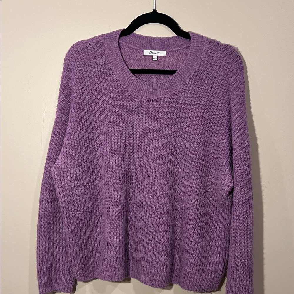 Madewell Lavender Crew Neck Sweater
